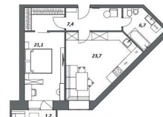 Продам двухкомнатную квартиру, 60.1 м2, Вологда