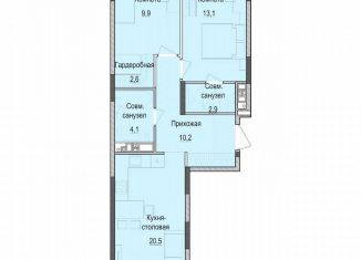 Продаю двухкомнатную квартиру, 63 м2, Татарстан