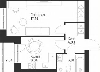 Продается однокомнатная квартира, 36.4 м2, Тула, улица Героя России Зиничева, 8