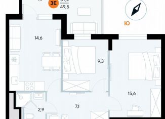 Продам 2-комнатную квартиру, 58.8 м2, поселок городского типа Заозерное, улица Аллея Дружбы, 10А