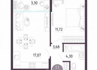 Продажа 1-комнатной квартиры, 40.1 м2, Тула, Пряничная улица, 8