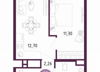Продажа 1-комнатной квартиры, 31.8 м2, Тула, Пряничная улица, 7