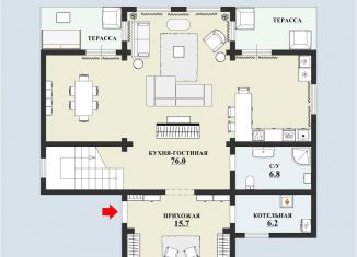 Дом на продажу, 330 м2, деревня Гусева, коттеджный посёлок Лисьи горки, 108