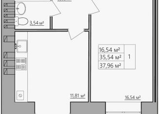 Продажа 1-ком. квартиры, 38 м2, Кострома, Индустриальная улица, 53/5