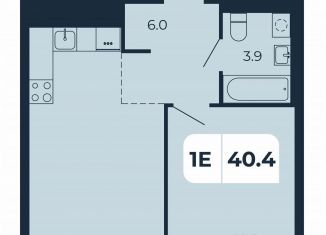 Продается 1-ком. квартира, 40.4 м2, поселок Верхнетемерницкий, Орбитальная улица, 16К
