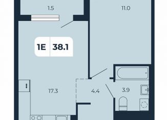 Продам 1-комнатную квартиру, 38.1 м2, поселок Верхнетемерницкий, Орбитальная улица, 16К