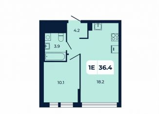 Продам однокомнатную квартиру, 36.4 м2, поселок Верхнетемерницкий