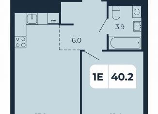 Продаю 1-ком. квартиру, 40.2 м2, поселок Верхнетемерницкий, Орбитальная улица, 16К