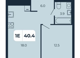 Продается однокомнатная квартира, 40.4 м2, поселок Верхнетемерницкий