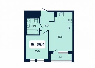 Продаю 1-комнатную квартиру, 36.4 м2, поселок Верхнетемерницкий