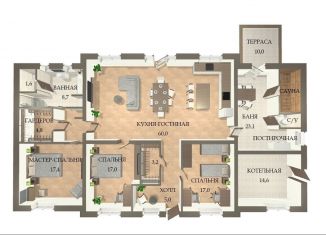 Дом на продажу, 190 м2, деревня Кезьмино