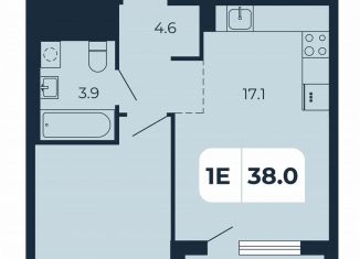 Продажа 1-комнатной квартиры, 38 м2, поселок Верхнетемерницкий, Орбитальная улица, 16К