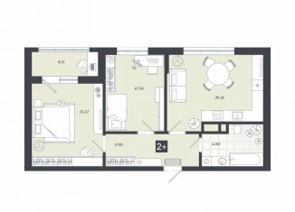 Продается 2-ком. квартира, 69.6 м2, Тобольск, переулок Радищева, 17