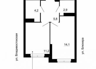 Продаю однокомнатную квартиру, 38.2 м2, Екатеринбург, ЖК Уральский