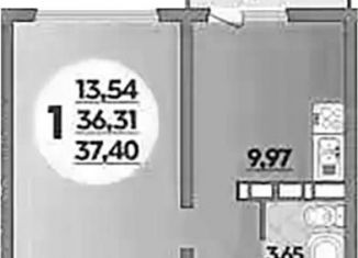 Продажа 1-комнатной квартиры, 37.4 м2, Ростов-на-Дону, ЖК Платовский, улица Тимофеева, 9