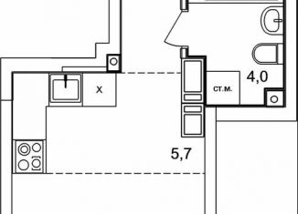 Продается 1-комнатная квартира, 29.4 м2, деревня Анкудиновка, ЖК КМ Анкудиновский Парк
