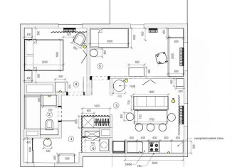 Продам 2-комнатную квартиру, 55 м2, Казань, ЖК Новые Горки, проезд Созидателей, 7
