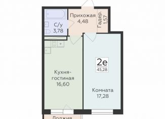 Продам 2-ком. квартиру, 45.3 м2, Воронеж