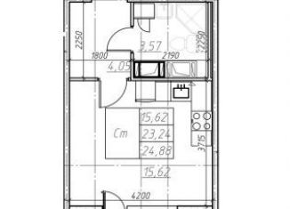 Квартира на продажу студия, 28.6 м2, Мурино, Оборонная улица, 33к2