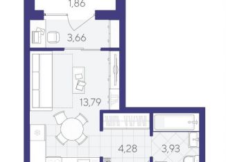 Продаю квартиру студию, 27.5 м2, Тюмень