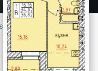 Продаю 1-ком. квартиру, 36 м2, Ярославль, Шпальная улица, 64/11, ЖК Золотая Россыпь 2