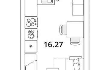 Продается квартира студия, 25.1 м2, Санкт-Петербург, Калининский район