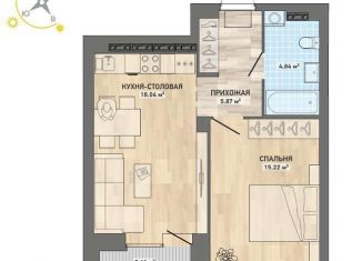 Продам 1-комнатную квартиру, 47 м2, Екатеринбург, ЖК Народные Кварталы, переулок Никитина