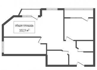 Продам четырехкомнатную квартиру, 109 м2, Новосибирск, улица Аникина, 16, ЖК Шесть Звёзд