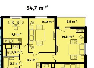 Продам двухкомнатную квартиру, 56.6 м2, Москва, Лосиноостровская улица, вл45к1, Лосиноостровская улица