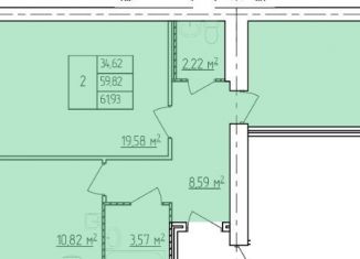 Продам 2-комнатную квартиру, 66.8 м2, Кострома, Индустриальная улица, 24В, Центральный район