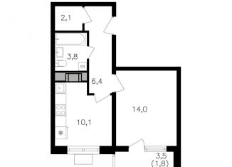 Продаю однокомнатную квартиру, 38.2 м2, Москва, метро Народное Ополчение