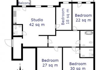 Сдается пятикомнатная квартира, 185 м2, Москва, Милютинский переулок, 3, метро Лубянка