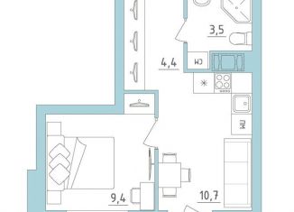 Продается 1-комнатная квартира, 31 м2, Петрозаводск, переулок Лермонтова