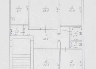 Четырехкомнатная квартира на продажу, 75.7 м2, Славгород, 3-й микрорайон, 23