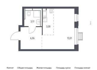 Продается квартира студия, 25.3 м2, Московская область, жилой комплекс Прибрежный Парк, к6.2