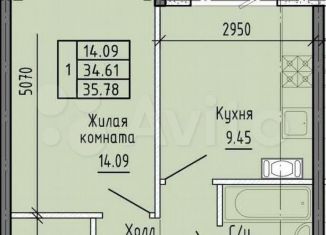 Сдача в аренду однокомнатной квартиры, 34 м2, Санкт-Петербург, Советский проспект, 2, метро Обухово