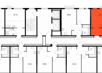 Продажа квартиры студии, 27.4 м2, Санкт-Петербург, Кантемировская улица, 11, Кантемировская улица