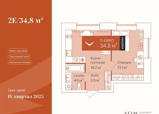 Продажа 1-комнатной квартиры, 34.8 м2, Тюменская область, улица Республики, 204к7