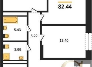 Продам 3-ком. квартиру, 82.4 м2, Новосибирск, Красный проспект, 167/3, ЖК Расцветай на Красном