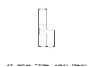 Продажа 2-комнатной квартиры, 58.5 м2, деревня Путилково, Вольная улица, 5