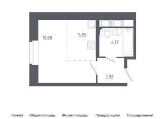 Квартира на продажу студия, 23 м2, Санкт-Петербург, жилой комплекс Новое Колпино, к38