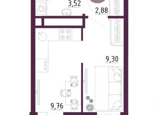 Продается квартира студия, 27.8 м2, Тула, улица Купцов Гречихиных, 6