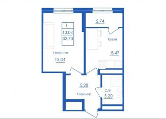 Продаю 1-комнатную квартиру, 32.7 м2, село Михайловка, Новоуфимская улица, 13