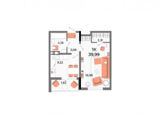 Продажа 1-комнатной квартиры, 40 м2, Крым