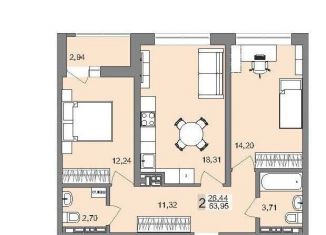 Продам 2-комнатную квартиру, 64 м2, Екатеринбург, Верх-Исетский район