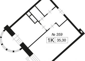 Продам однокомнатную квартиру, 35.3 м2, деревня Сабурово, жилой комплекс Митино О2, 14, ЖК Митино О2