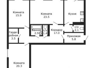 Продажа комнаты, 31 м2, Санкт-Петербург, улица Савушкина, 121к2, метро Зенит