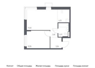 Продается 1-ком. квартира, 40.8 м2, поселение Рязановское, жилой комплекс Подольские Кварталы, к3