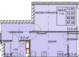 Продается однокомнатная квартира, 36 м2, Нижний Новгород, улица Дружаева, 30, микрорайон Северный