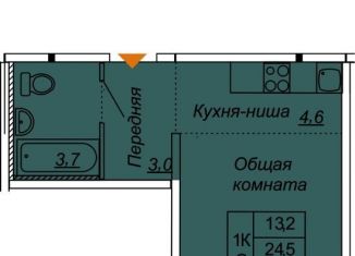 Продается квартира студия, 26.2 м2, Ленинградская область, Парковая улица, 6к1